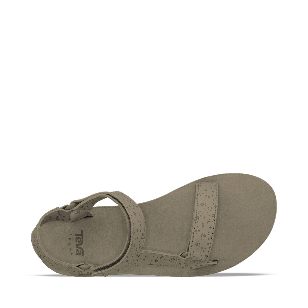 Beige Women's Teva Midform Universal Star Flatform Sandals | 106-QFUKNS