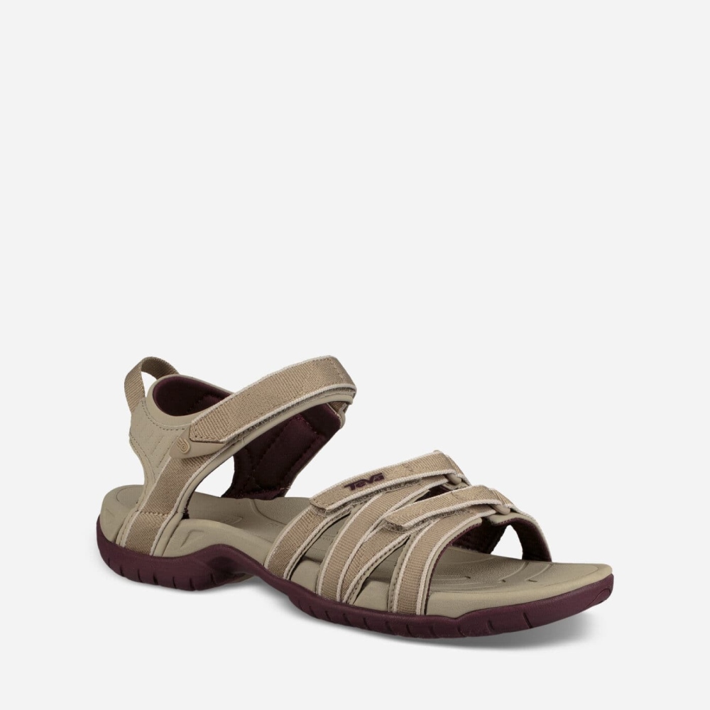 Beige Women's Teva Tirra Hiking Sandals | 409-QNUBJE