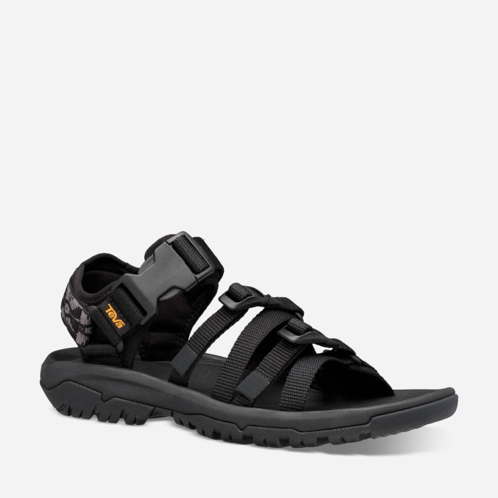 Black Grey Men's Teva Hurricane XLT2 Alp Sandals | 174-WKDMNZ