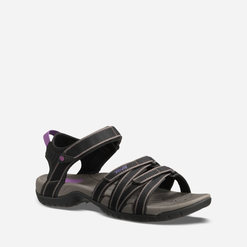 Black Grey Women's Teva Tirra Hiking Sandals | 630-ZCITBW