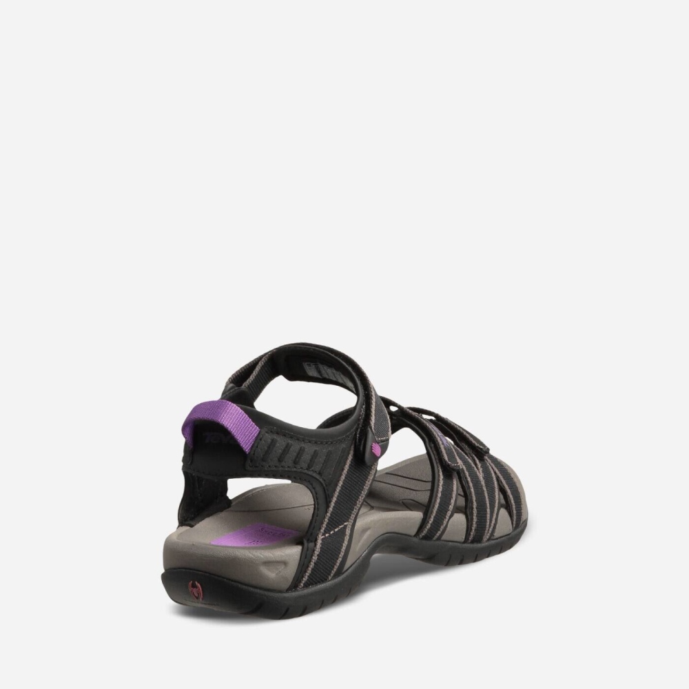 Black Grey Women's Teva Tirra Hiking Sandals | 630-ZCITBW