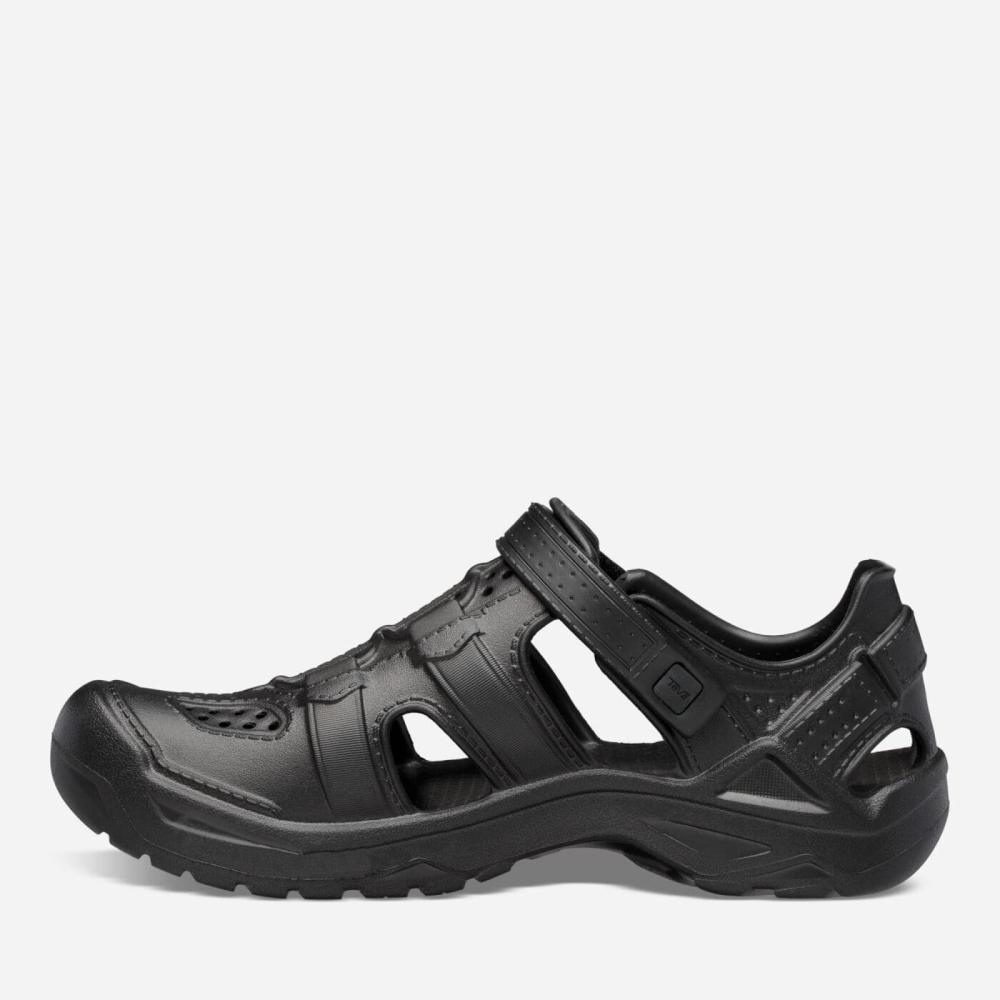 Black Kids' Teva Omnium Drift Hiking Shoes | 921-LDKNIH