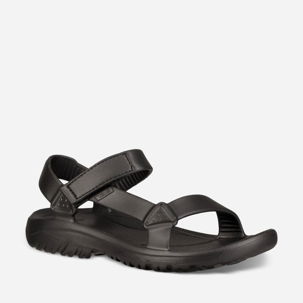 Black Men's Teva Hurricane Drift Sandals | 023-ZGXRET