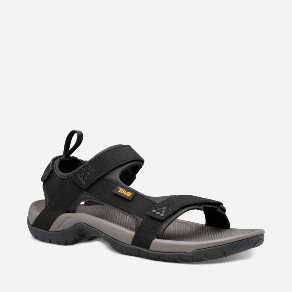 Black Men's Teva Meacham Hiking Sandals | 829-TWNJPQ