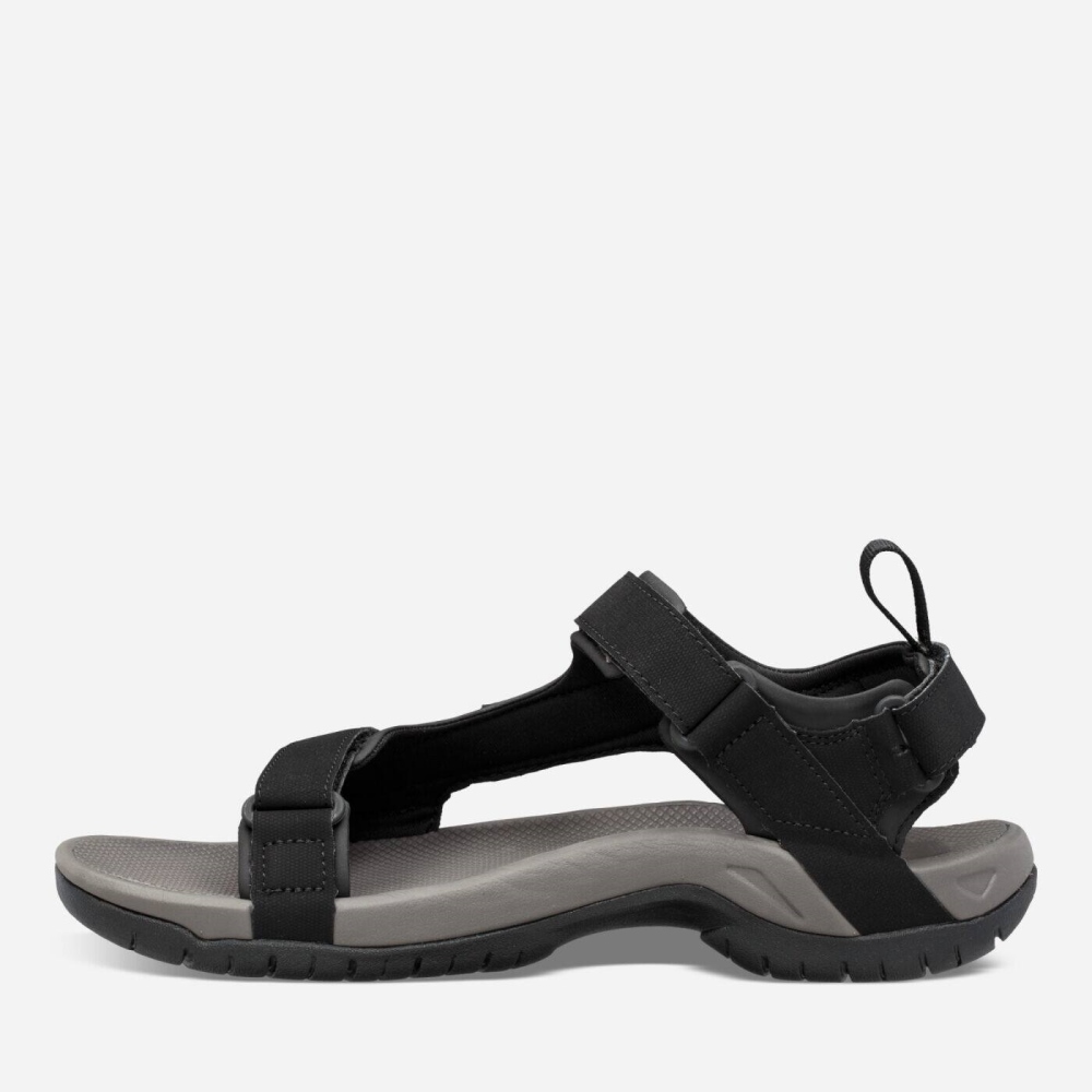 Black Men's Teva Meacham Hiking Sandals | 829-TWNJPQ