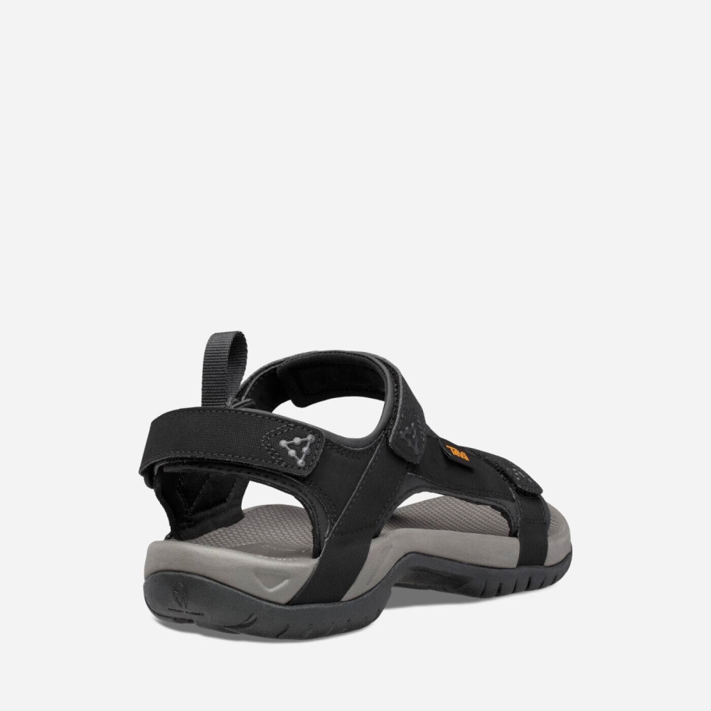 Black Men's Teva Meacham Hiking Sandals | 829-TWNJPQ