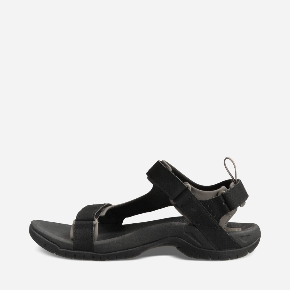 Black Men's Teva Minam Hiking Sandals | 035-TJRGDN