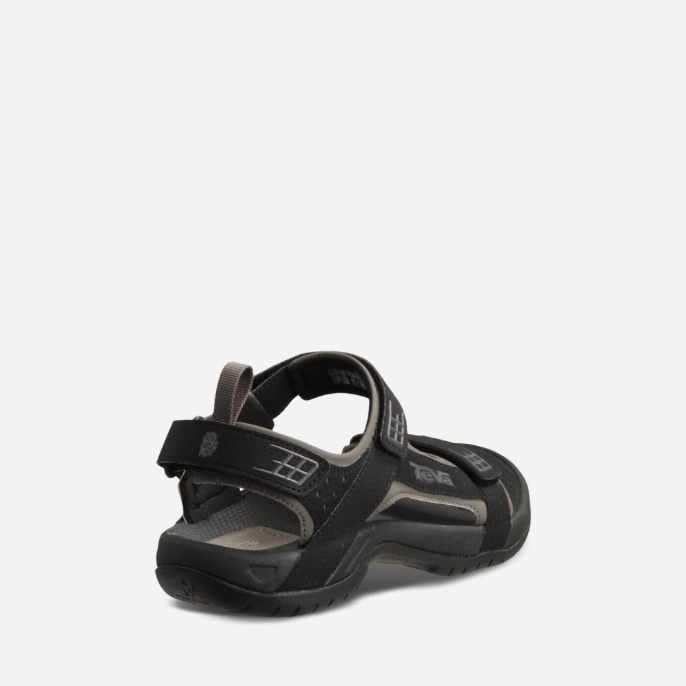 Black Men's Teva Minam Hiking Sandals | 035-TJRGDN