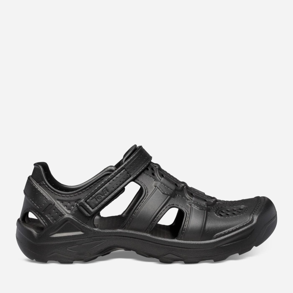 Black Men\'s Teva Omnium Drift Slip On Shoes | 845-RQEKOD