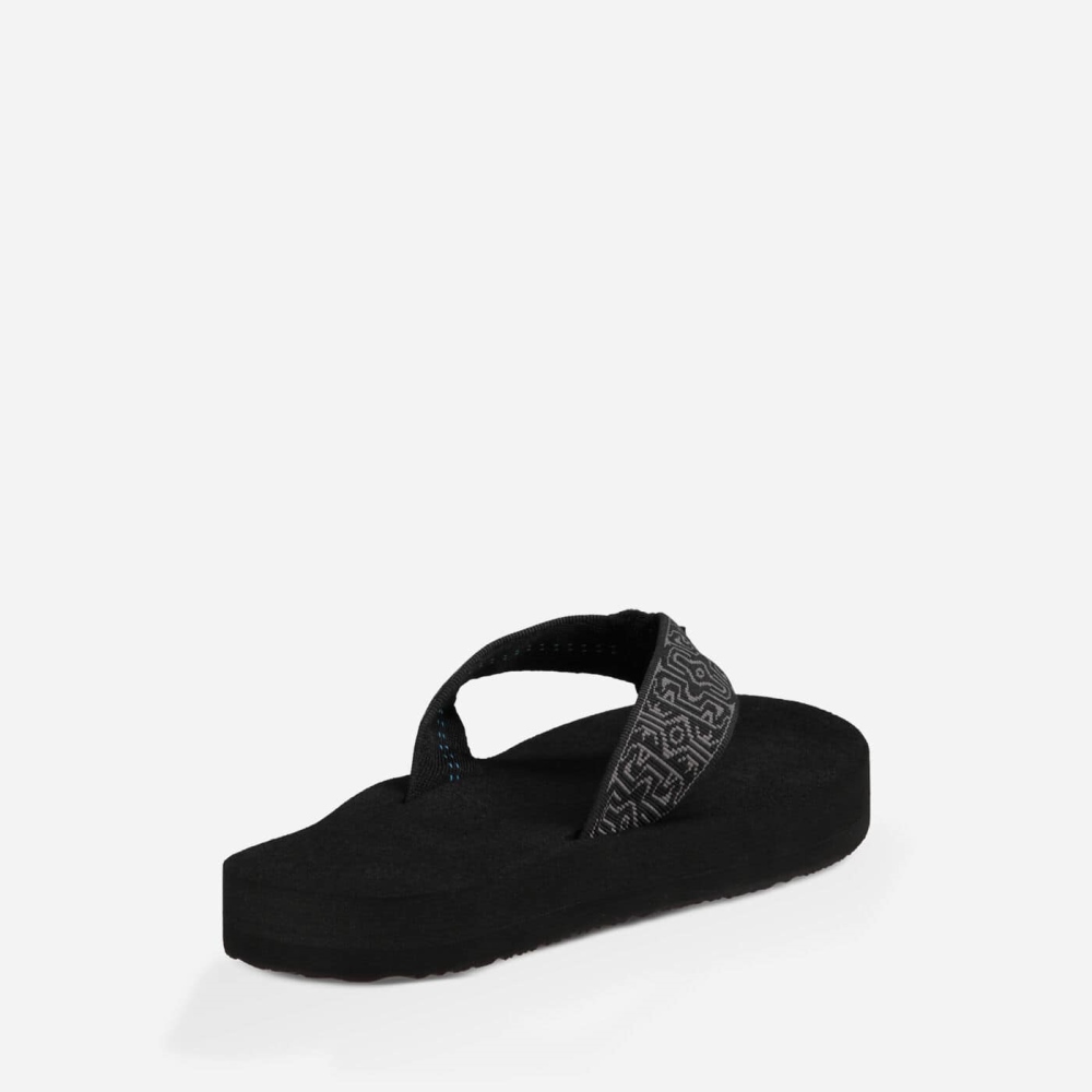 Black Men's Teva Original Mush Flip Flops | 485-ACXREJ