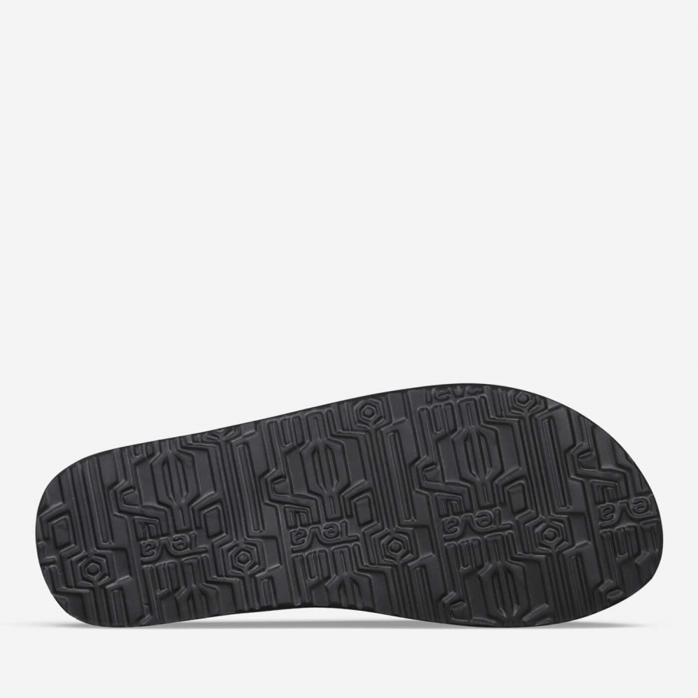 Black Men's Teva Original Mush Flip Flops | 485-ACXREJ