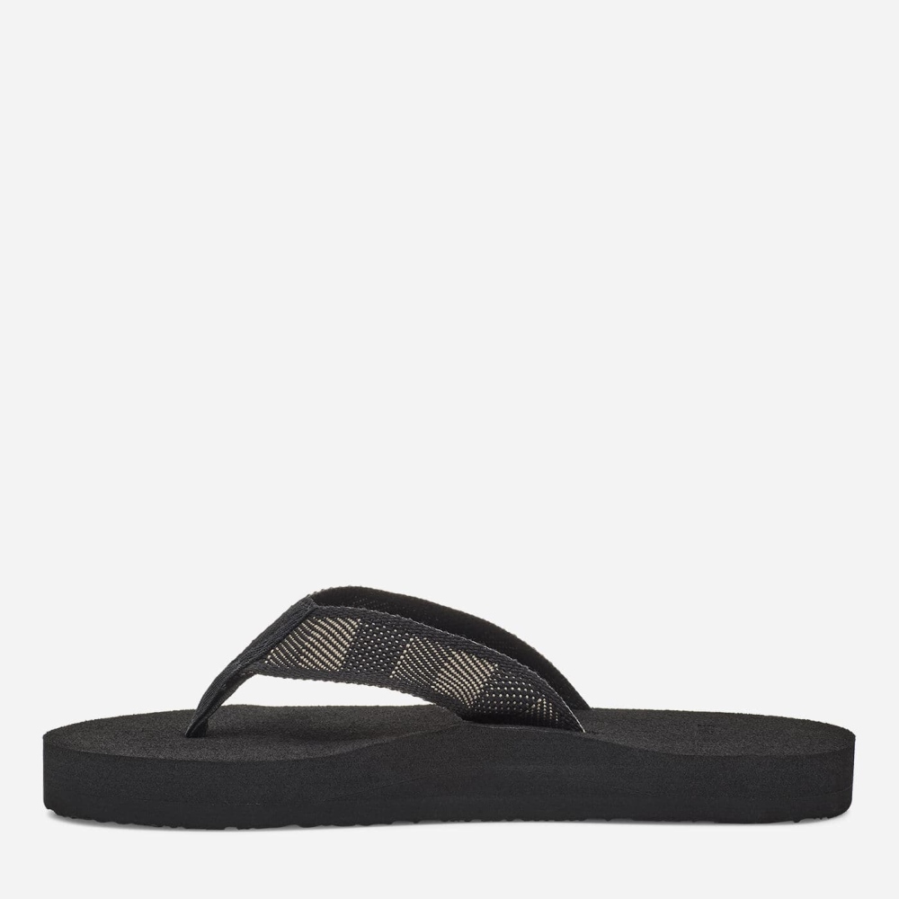 Black Men's Teva Original Mush Flip Flops | 756-AHLRIF