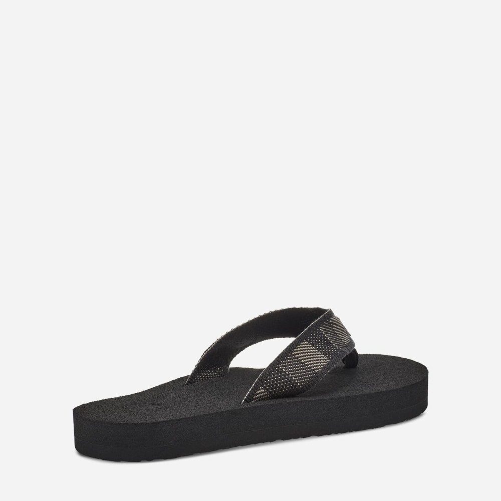 Black Men's Teva Original Mush Flip Flops | 756-AHLRIF