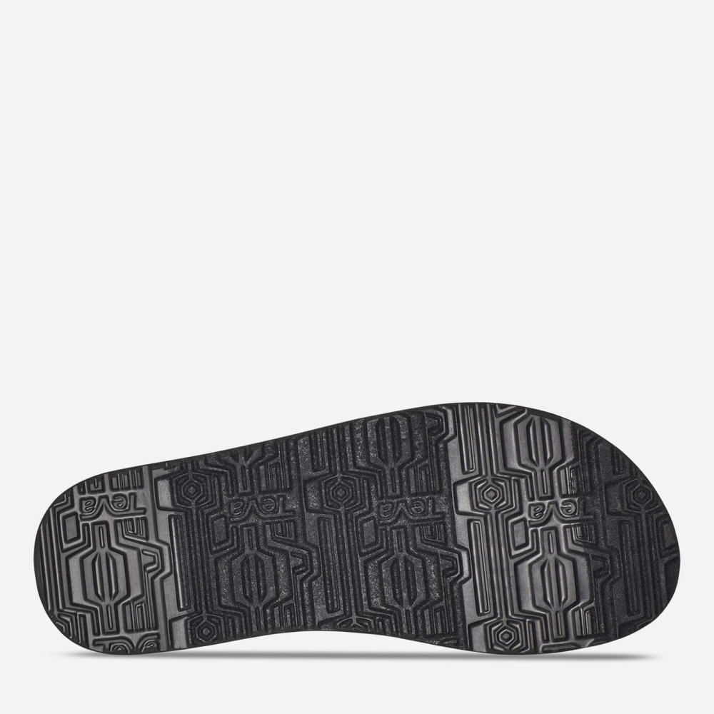 Black Men's Teva Original Mush Flip Flops | 756-AHLRIF