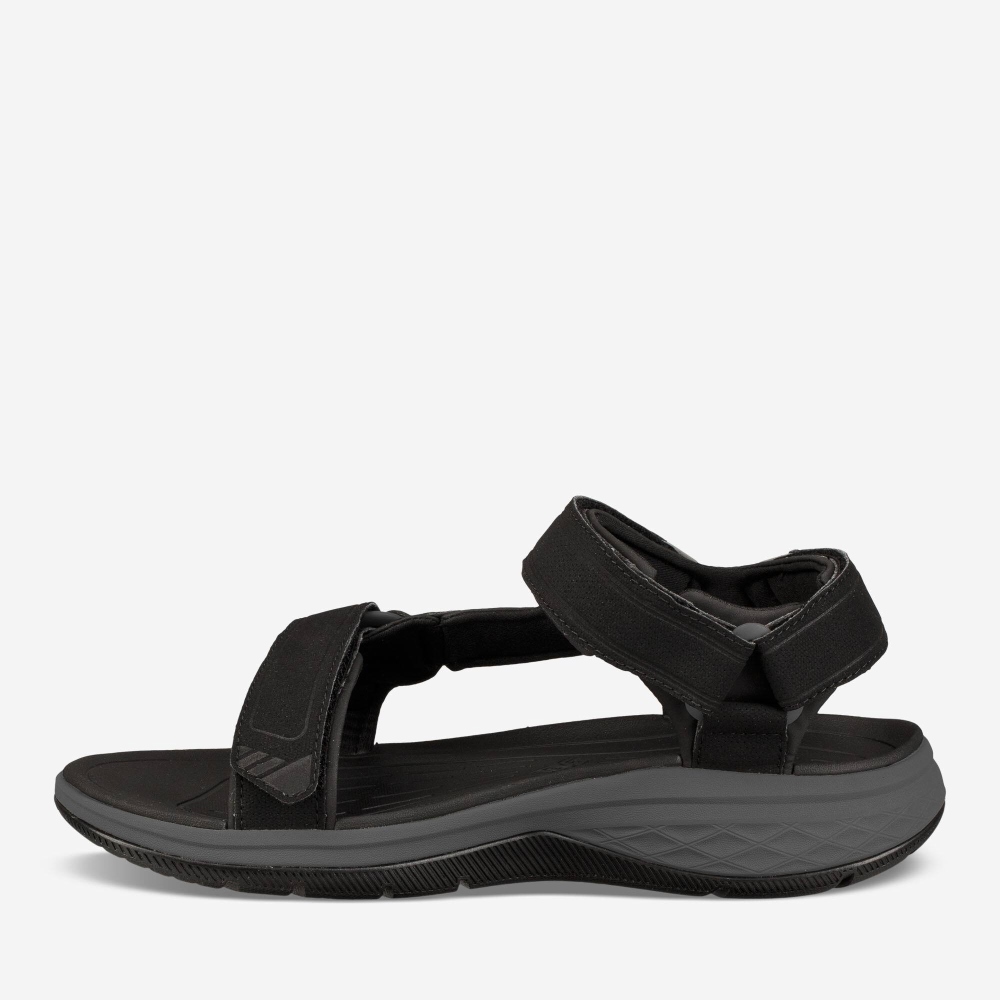 Black Men's Teva Strata Universal Sandals | 893-PZJOBR