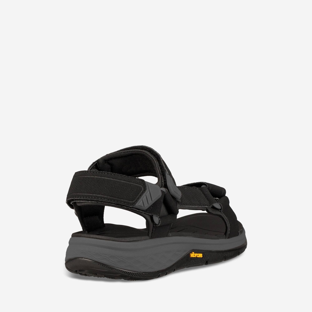 Black Men's Teva Strata Universal Sandals | 893-PZJOBR