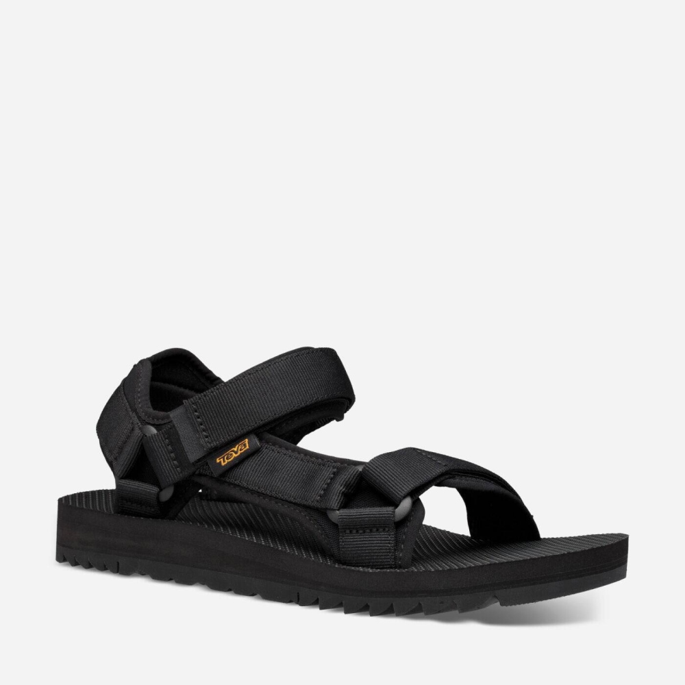 Black Men's Teva Universal Trail Hiking Sandals | 670-HKTLIC