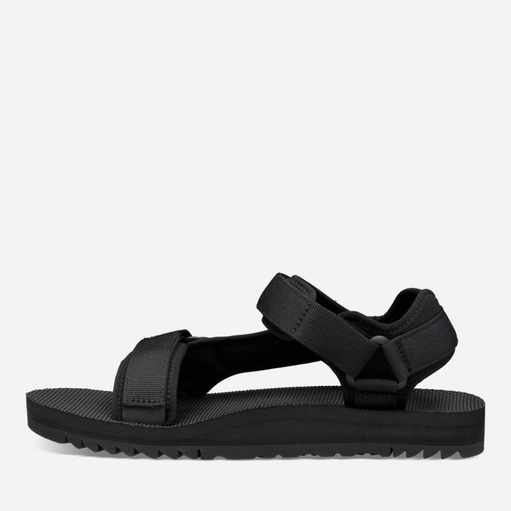 Black Men's Teva Universal Trail Hiking Sandals | 670-HKTLIC