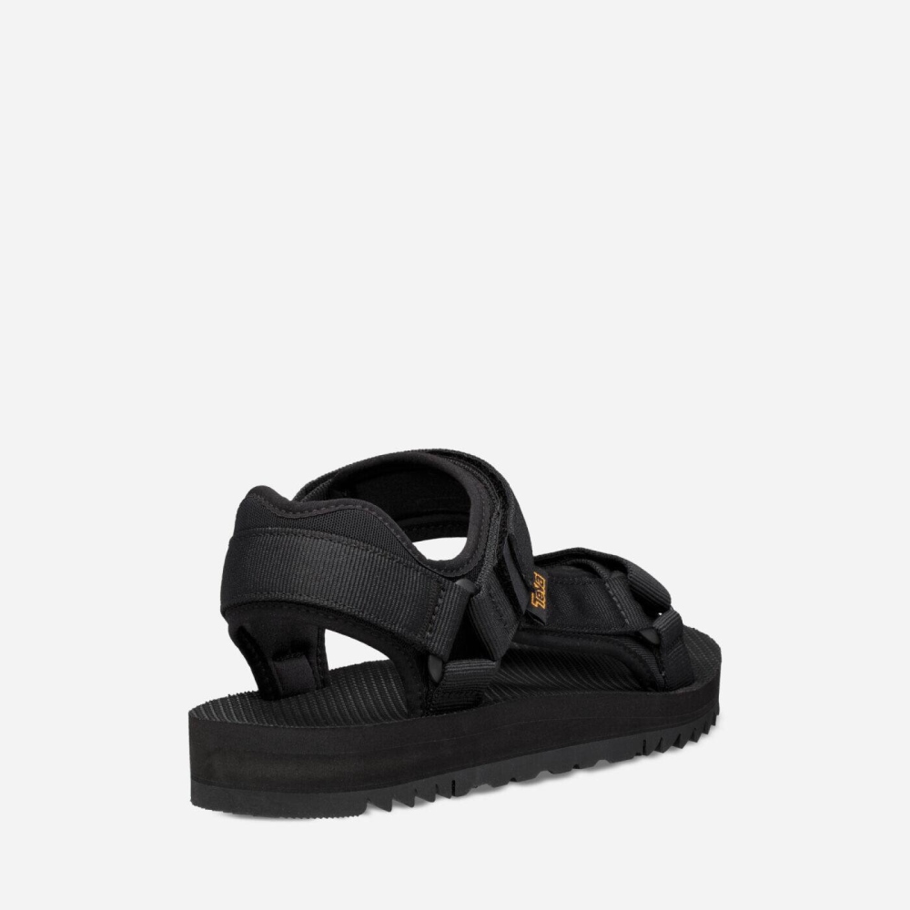 Black Men's Teva Universal Trail Hiking Sandals | 670-HKTLIC