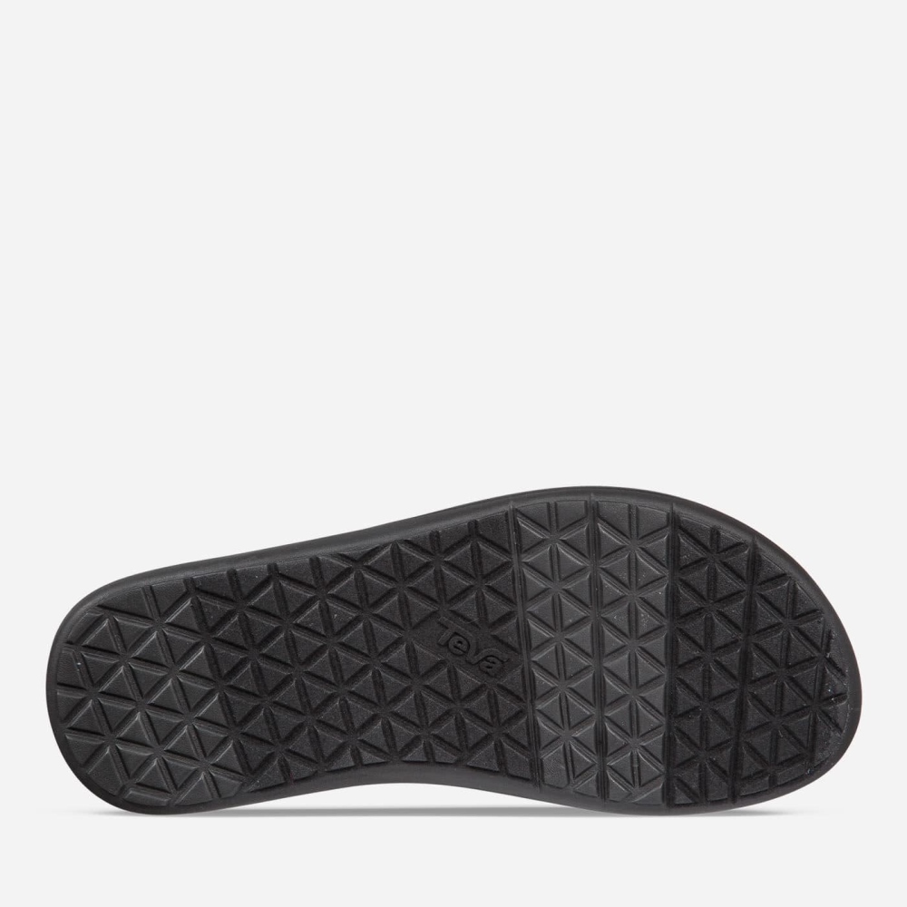 Black Men's Teva Voya Flip Sandals | 695-XOVWTQ