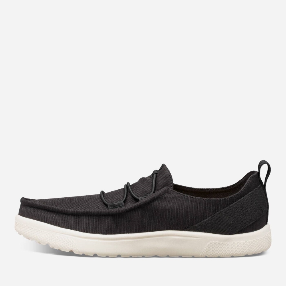 Black Men's Teva Voya Lace Sneakers | 180-RESMCA