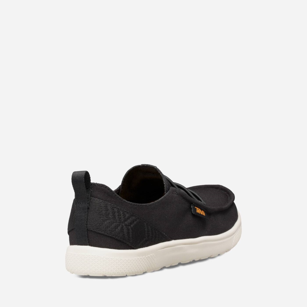 Black Men's Teva Voya Lace Sneakers | 180-RESMCA