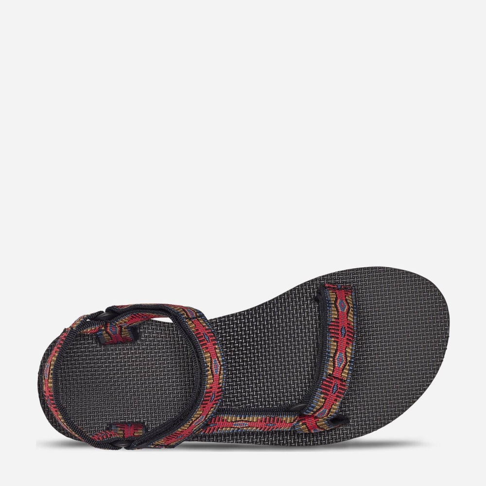 Black Red Women's Teva Original Universal Hiking Sandals | 502-CZXSPK