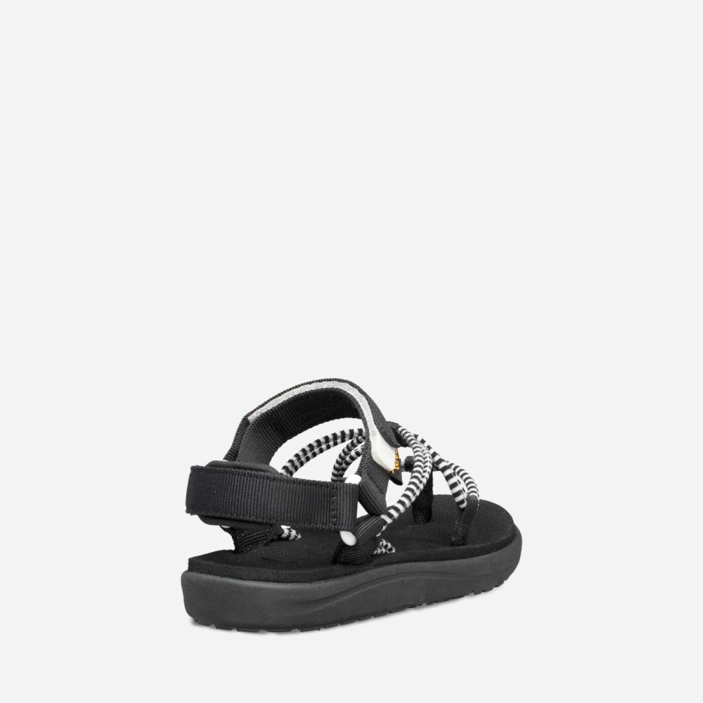 Black White Kids' Teva Voya Infinity Hiking Sandals | 179-KUVTAO