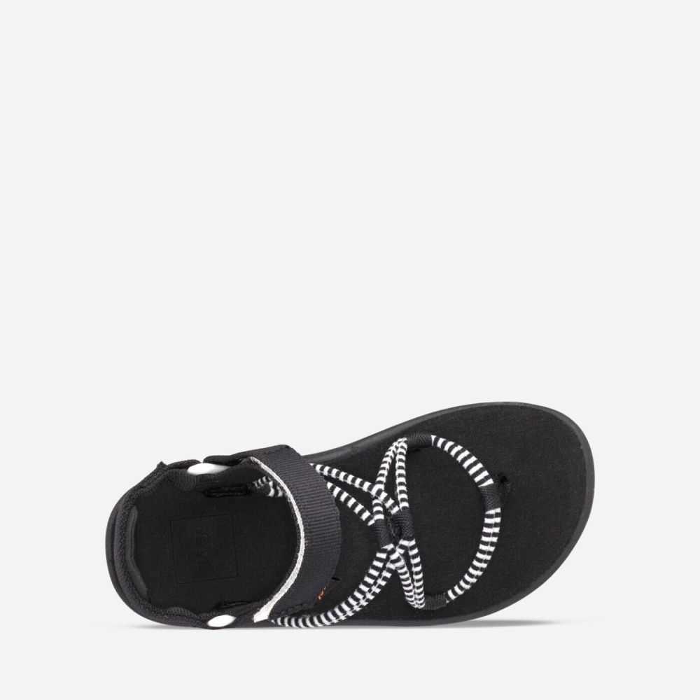 Black White Kids' Teva Voya Infinity Hiking Sandals | 179-KUVTAO