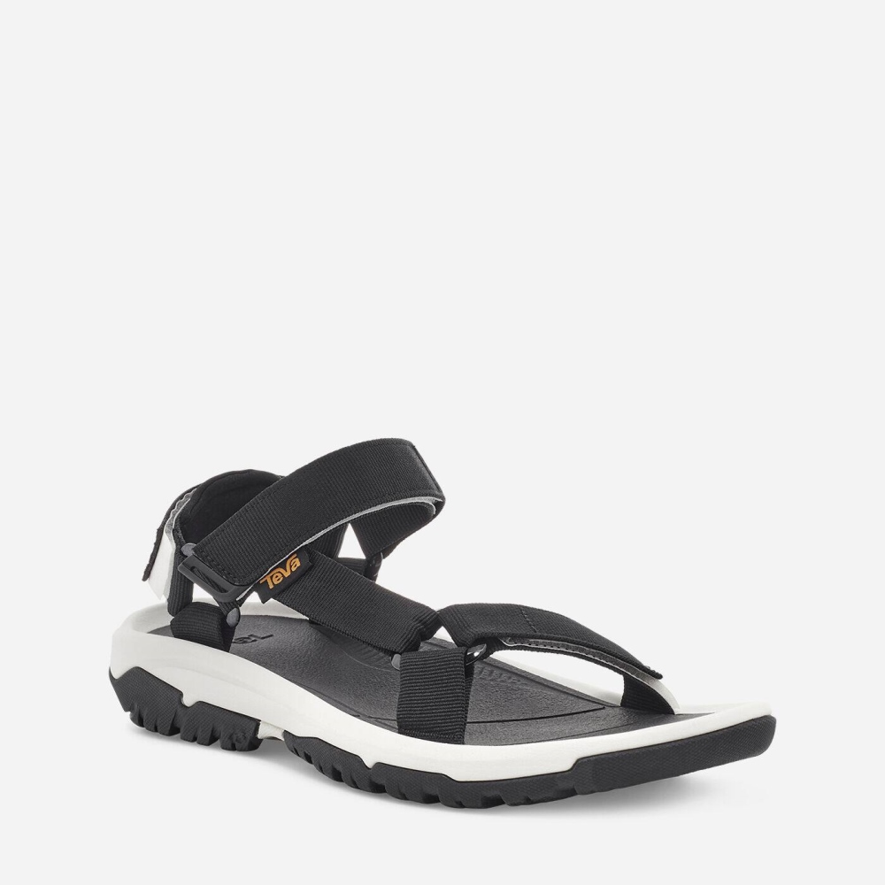 Black White Men's Teva Hurricane XLT2 Hiking Sandals | 654-ZWRLBG