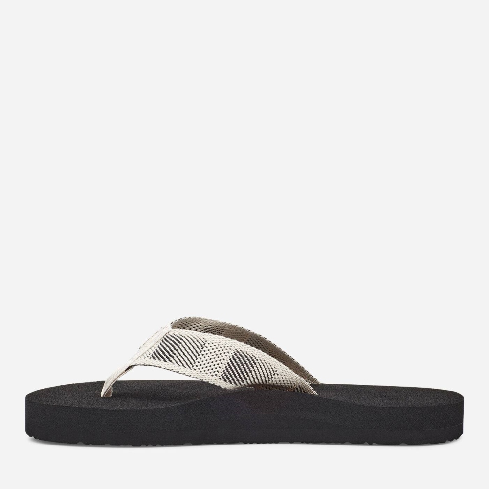 Black White Men's Teva Original Mush Sandals | 853-SOWEFU