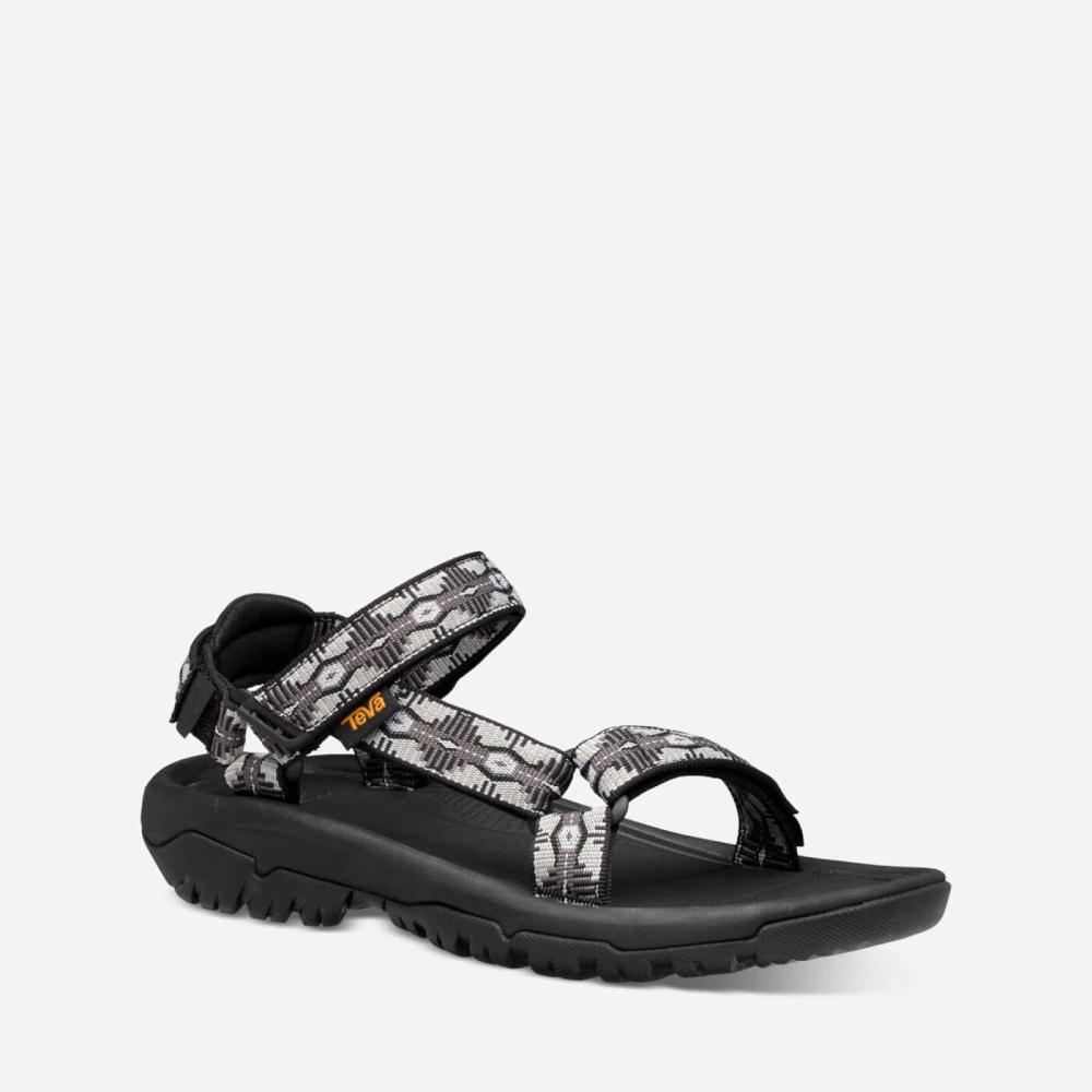 Black White Women's Teva Hurricane XLT2 Hiking Sandals | 154-GOJQAL