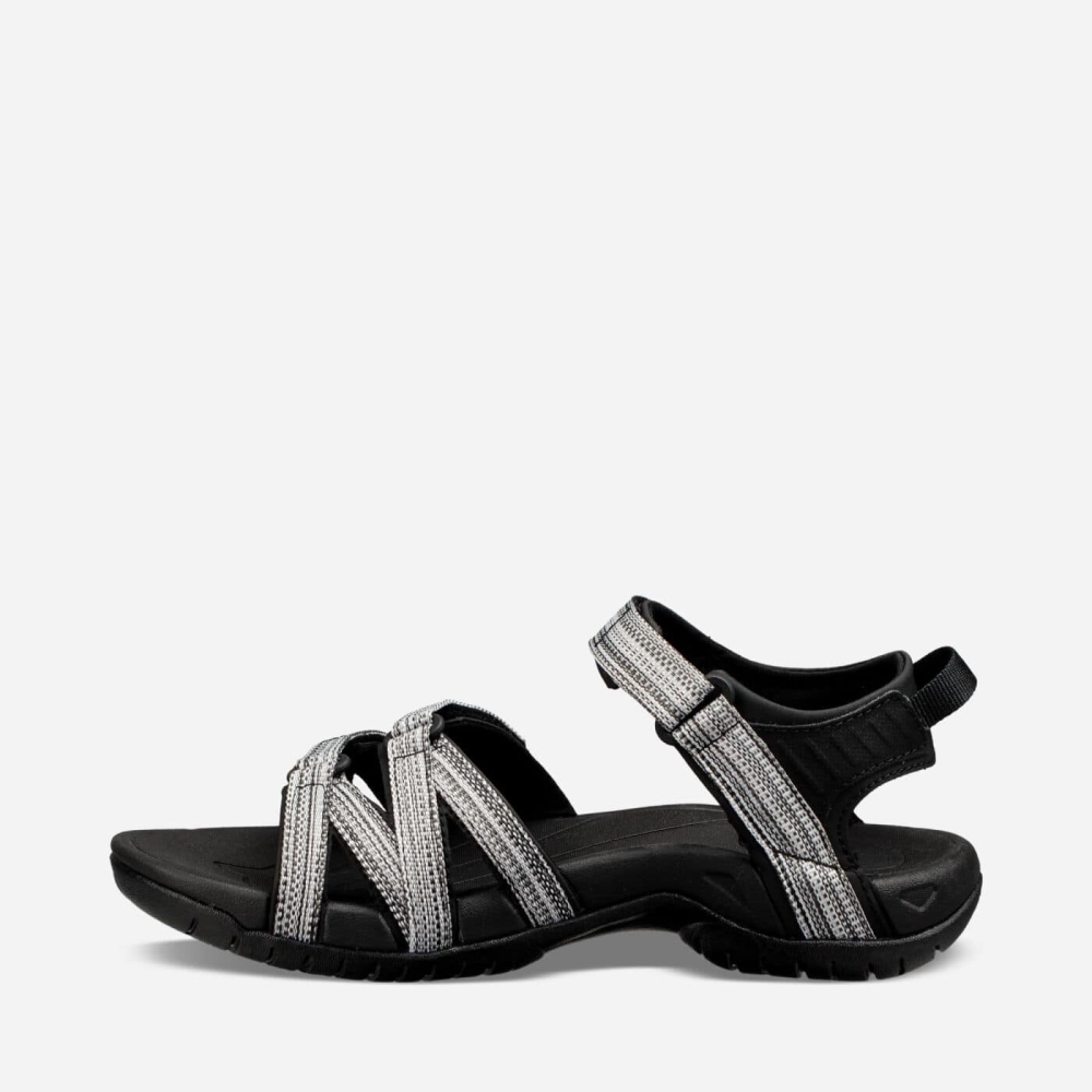 Black White Women's Teva Tirra Hiking Sandals | 216-TDPNGM