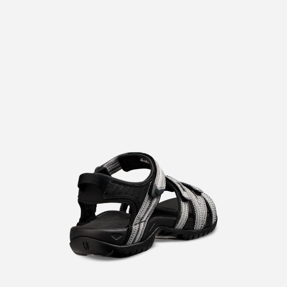 Black White Women's Teva Tirra Hiking Sandals | 216-TDPNGM