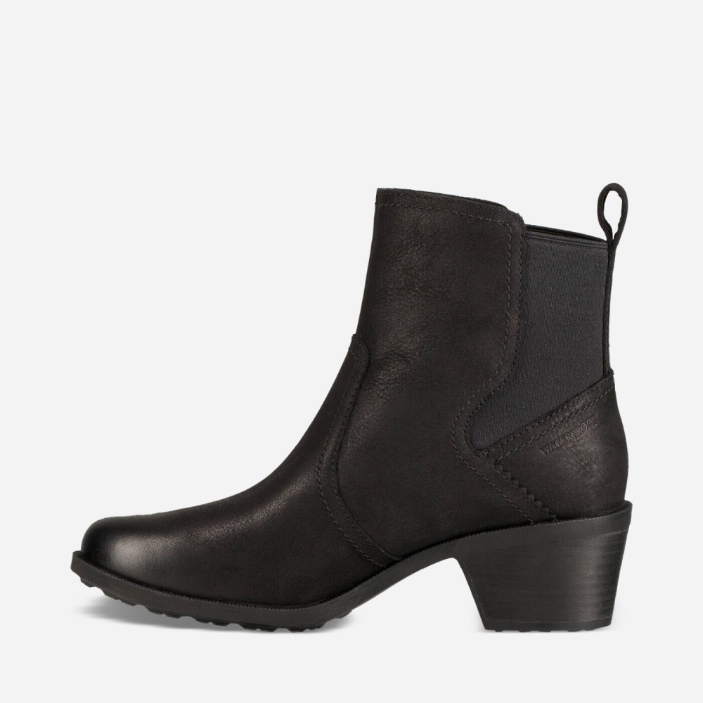 Black Women's Teva Anaya Chelsea WP Boots | 832-VHWPMS