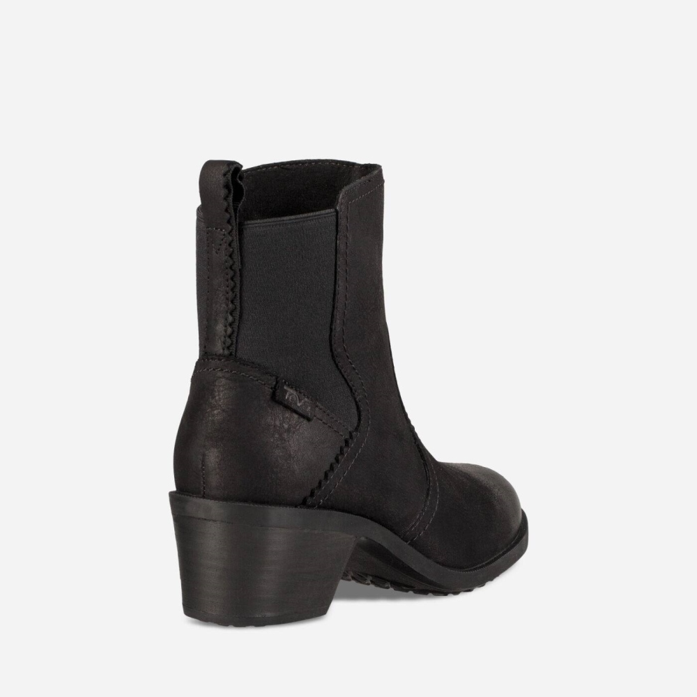 Black Women's Teva Anaya Chelsea WP Boots | 832-VHWPMS