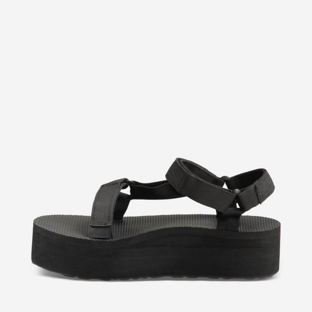 Black Women's Teva Flatform Universal Flatform Sandals | 613-CXTYRJ