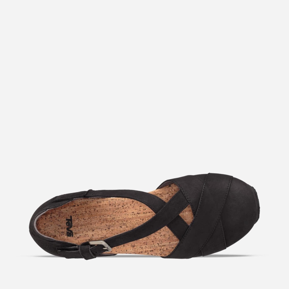 Black Women's Teva Mahonia Mary Jane Slip On Shoes | 610-TSIUEO