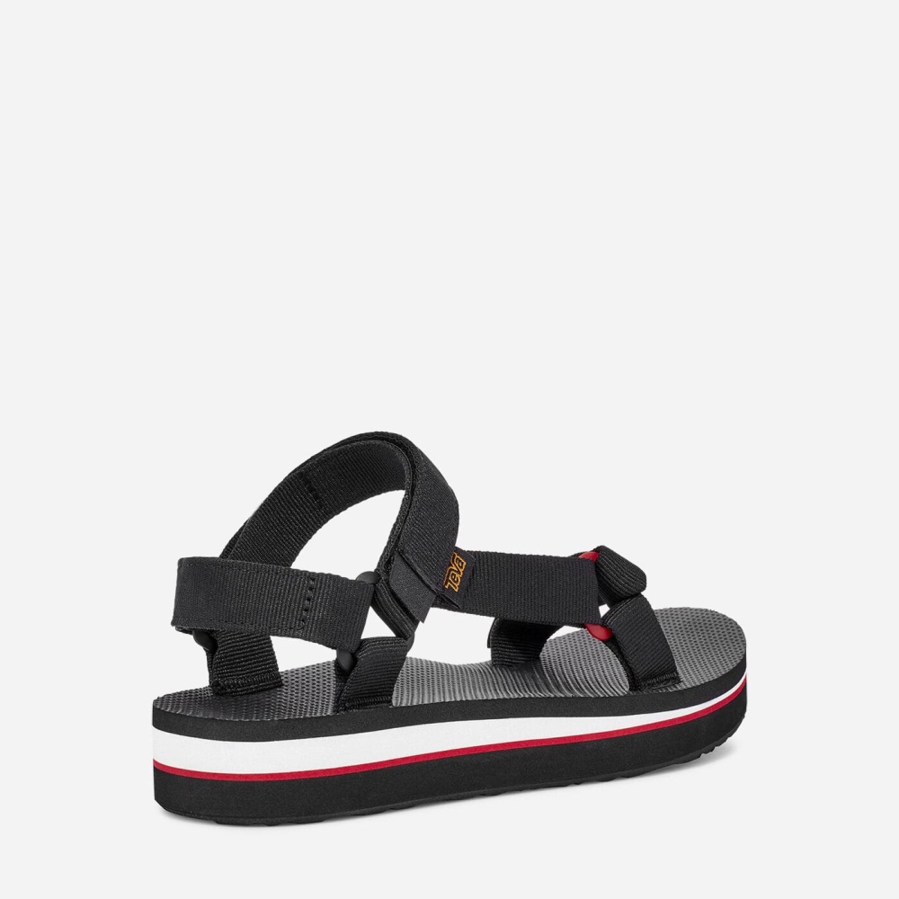 Black Women's Teva Midform Universal Flatform Sandals | 032-DJLCXG