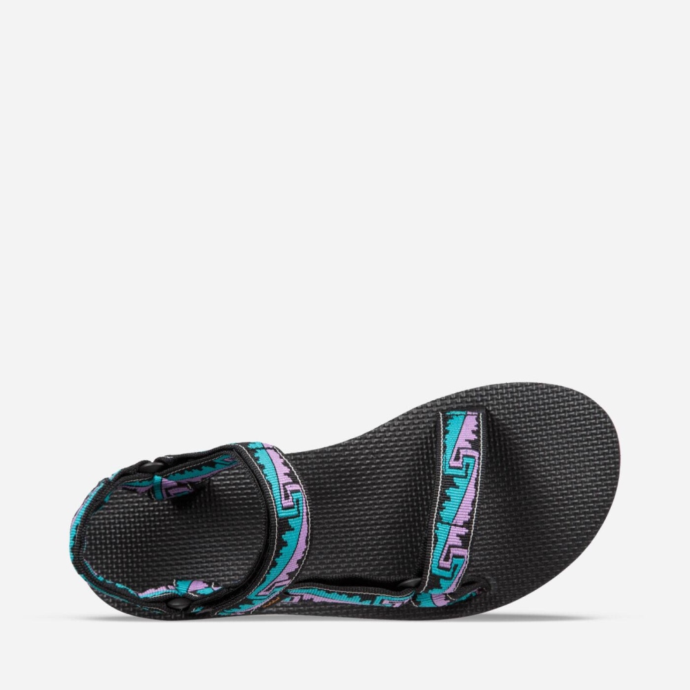 Black Women's Teva Midform Universal Flatform Sandals | 325-EMOZXP