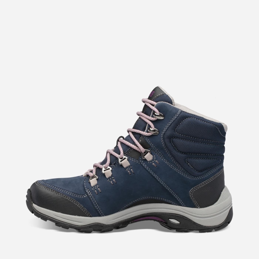 Black Women's Teva Montara Mid eVent Hiking Shoes | 790-YXDKES