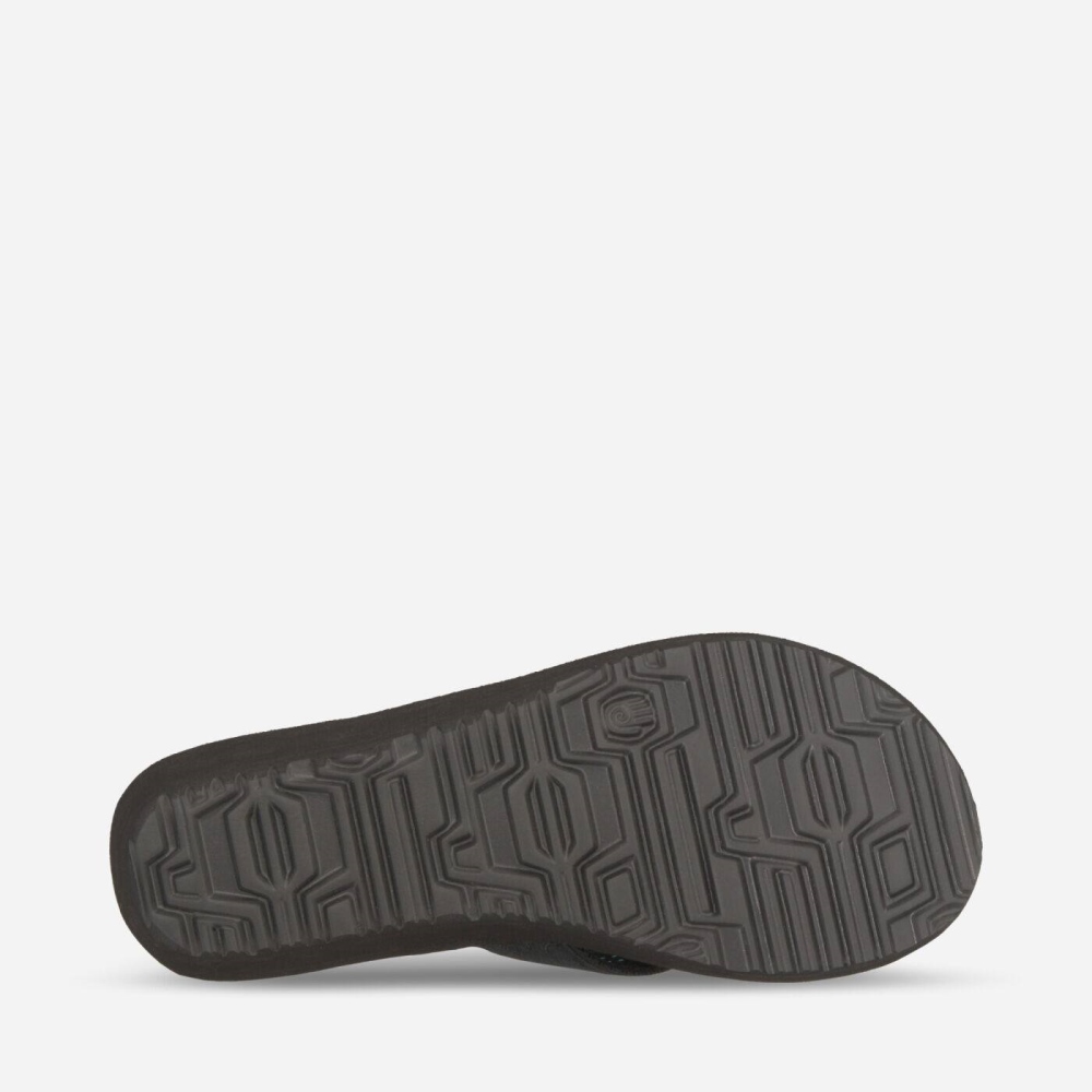 Black Women's Teva Mush Mandalyn Wedge 2 Flip Flops | 720-KREACY