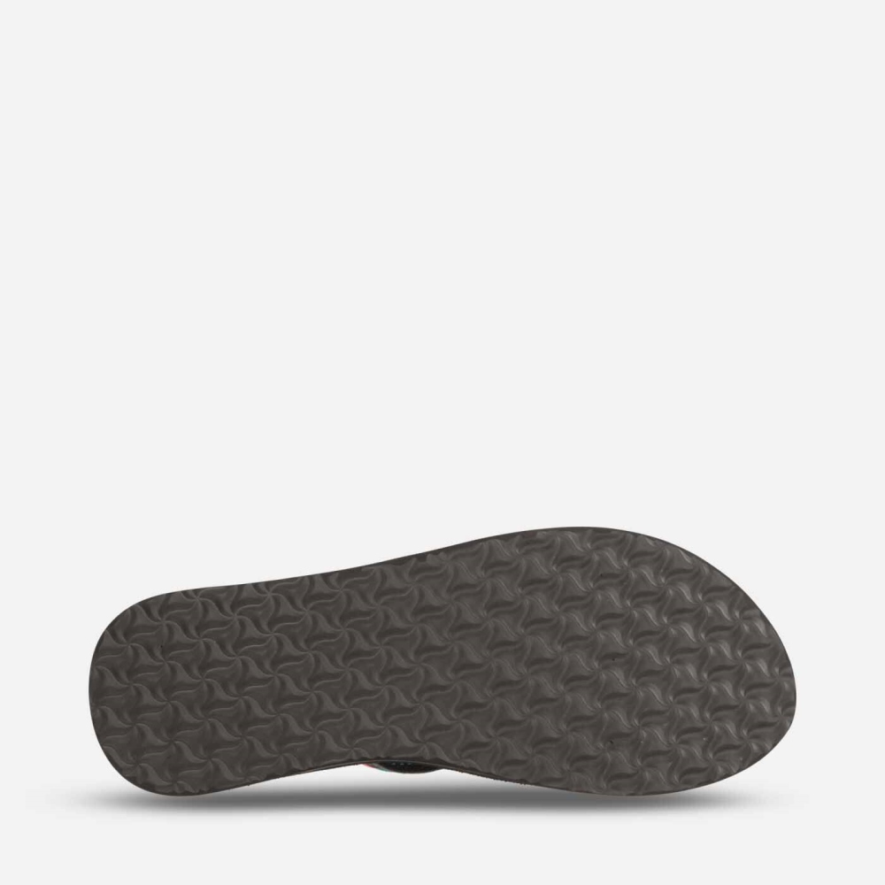 Black Women's Teva Olowahu Flip Flops | 160-QFOSHU