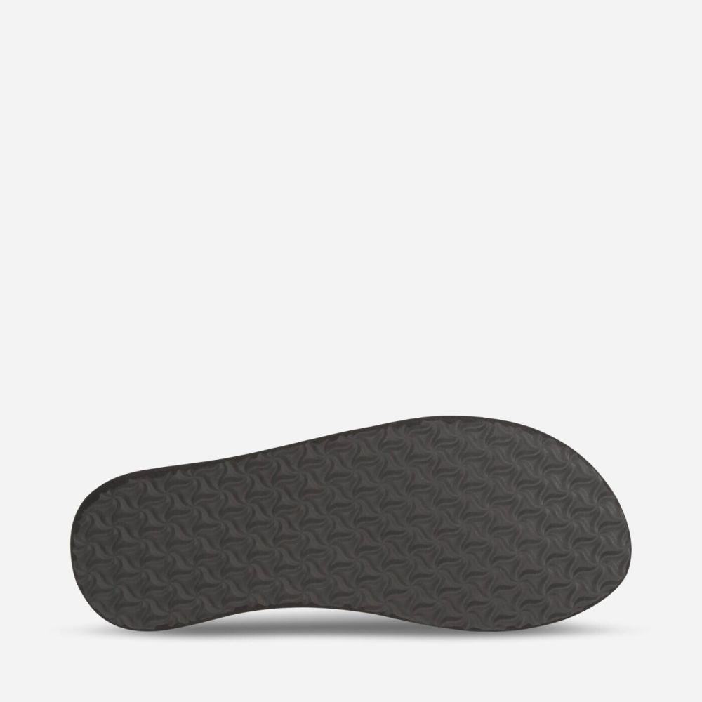 Black Women's Teva Olowahu Flip Flops | 243-BYVDUQ