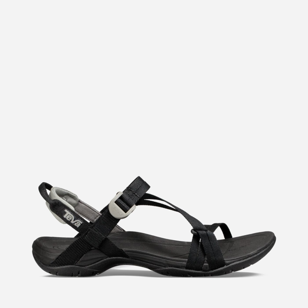 Black Women\'s Teva Sirra Hiking Sandals | 081-SZJKTO