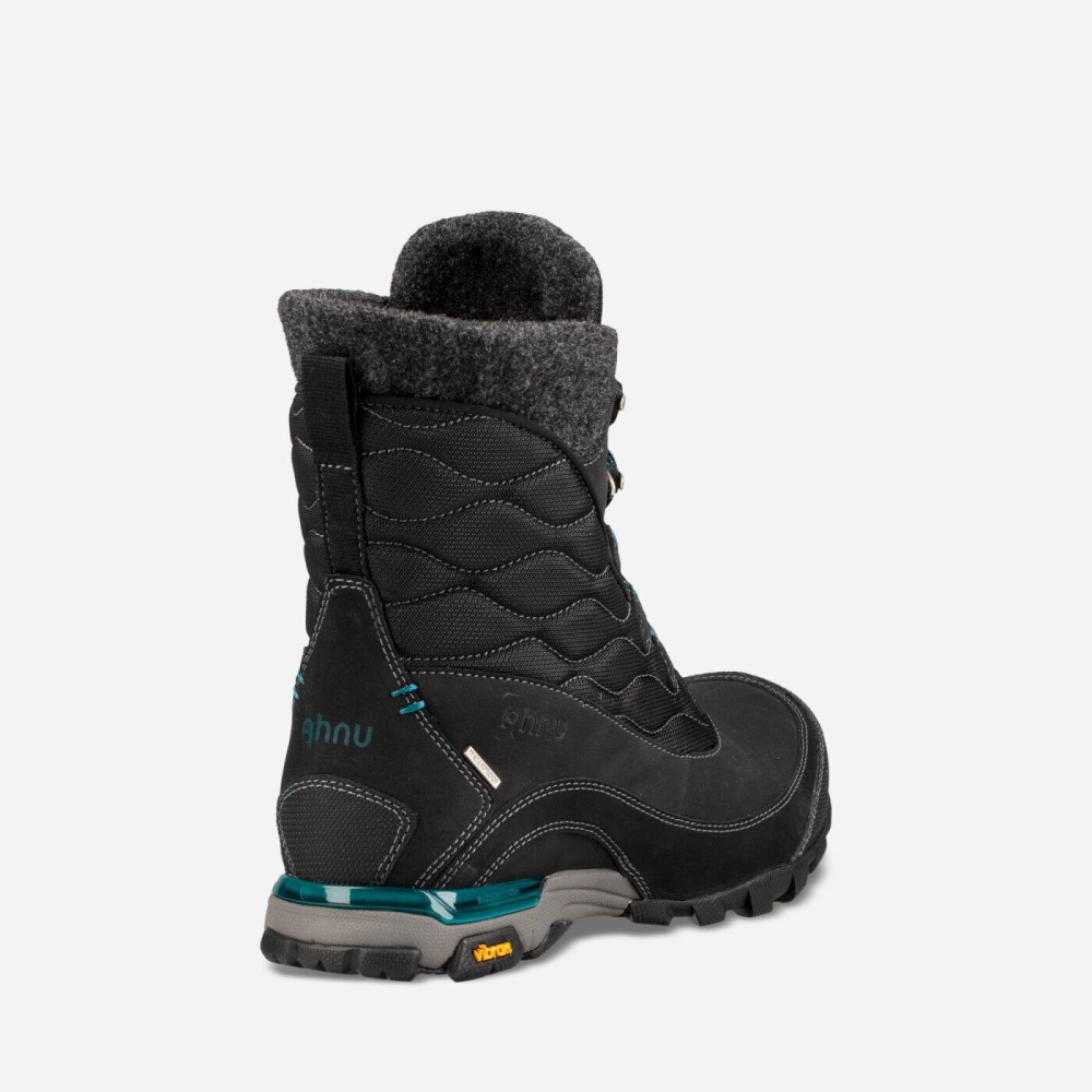 Black Women's Teva Sugarfrost Insulated WP Lace Up Shoes | 613-XGEKSU