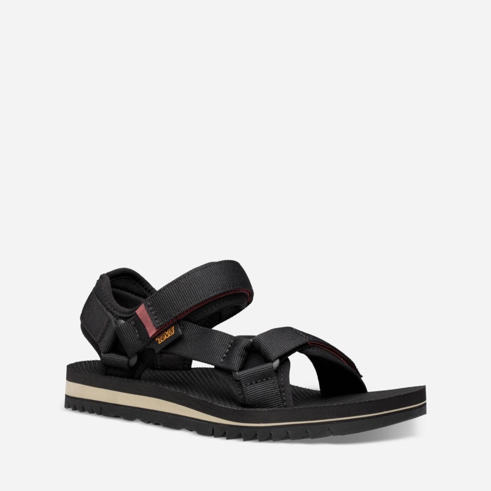 Black Women's Teva Universal Trail Flatform Sandals | 395-CRSAEX