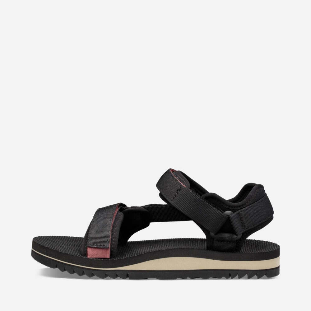 Black Women's Teva Universal Trail Flatform Sandals | 395-CRSAEX