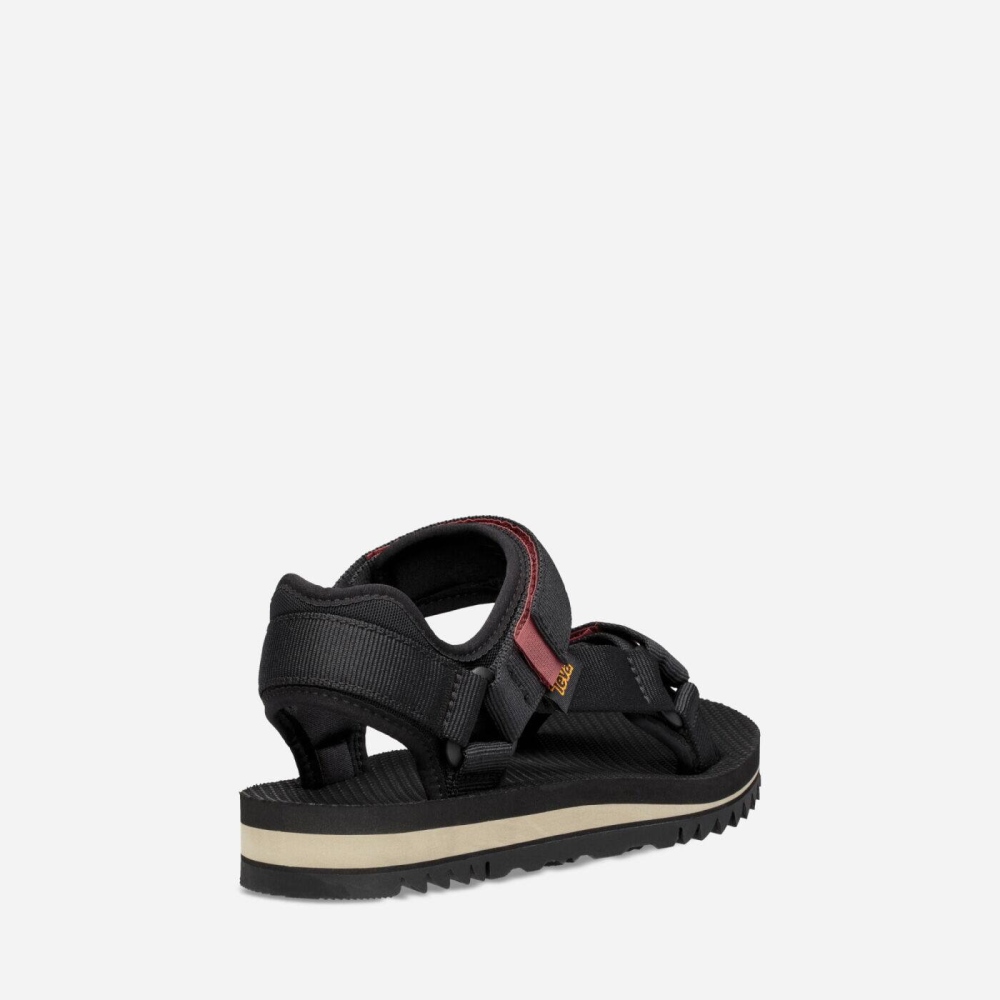 Black Women's Teva Universal Trail Flatform Sandals | 395-CRSAEX