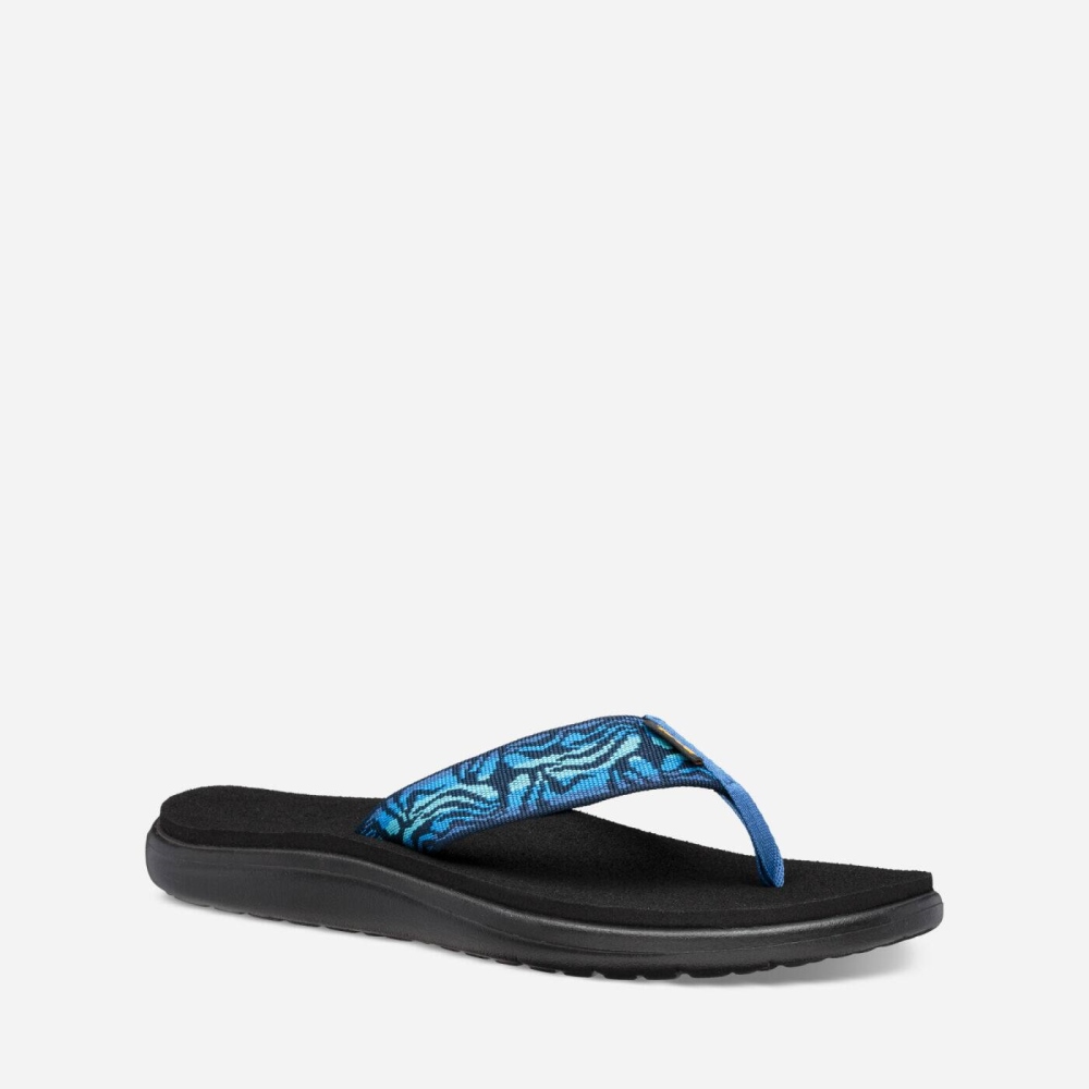 Black Women's Teva Voya Flip Flops | 251-NGLQPU